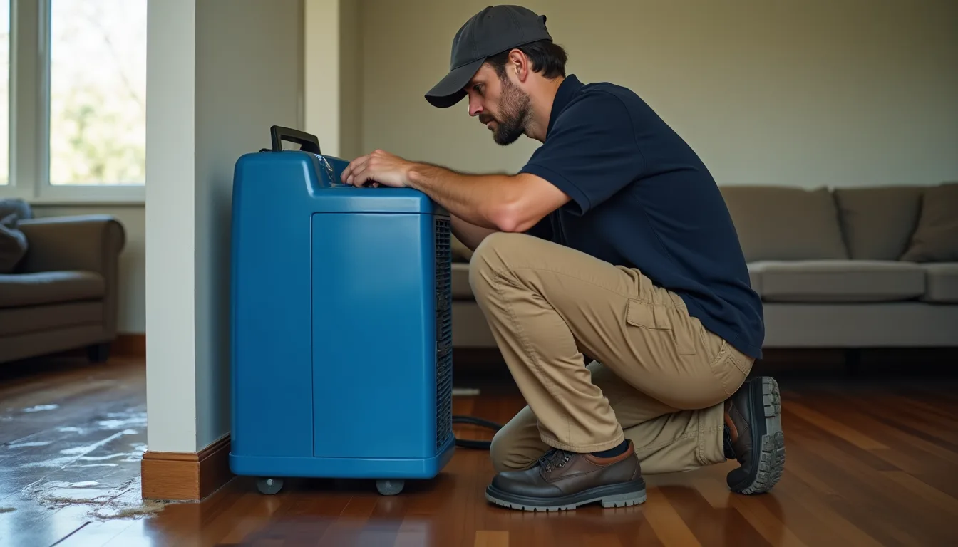 Water damage restoration service